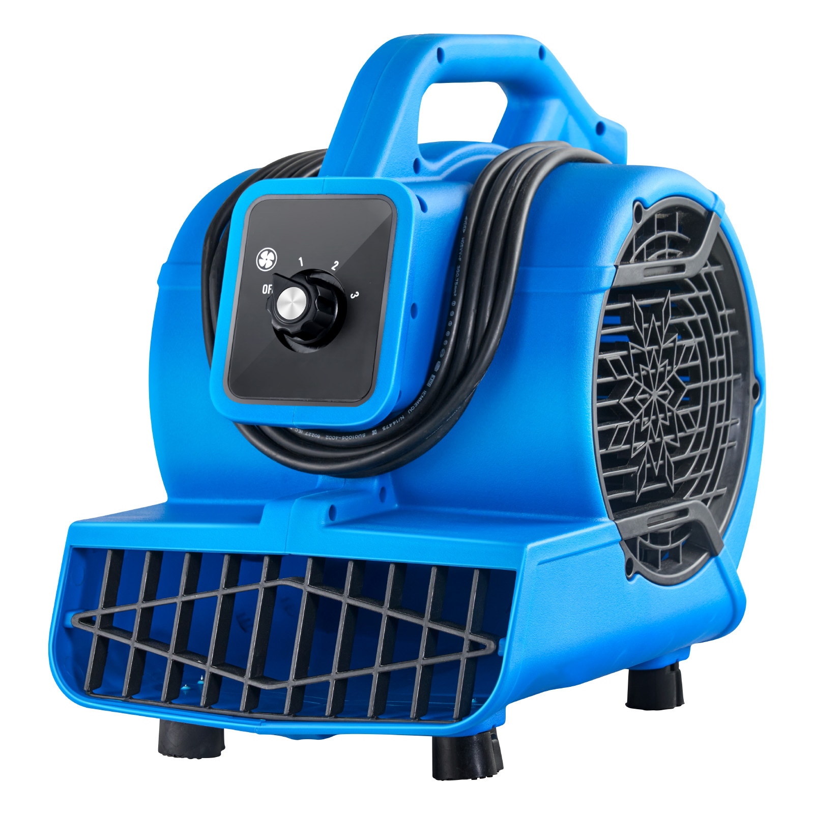 Floor Blower 1360 RPM 600 CFM Air Mover With 4 Blowing Angles 3-Speeds_voghion.com